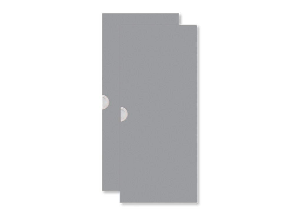 Cubo doors for lounger storage cabinet. Grey