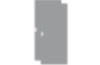 Cubo doors for lounger storage cabinet. Grey