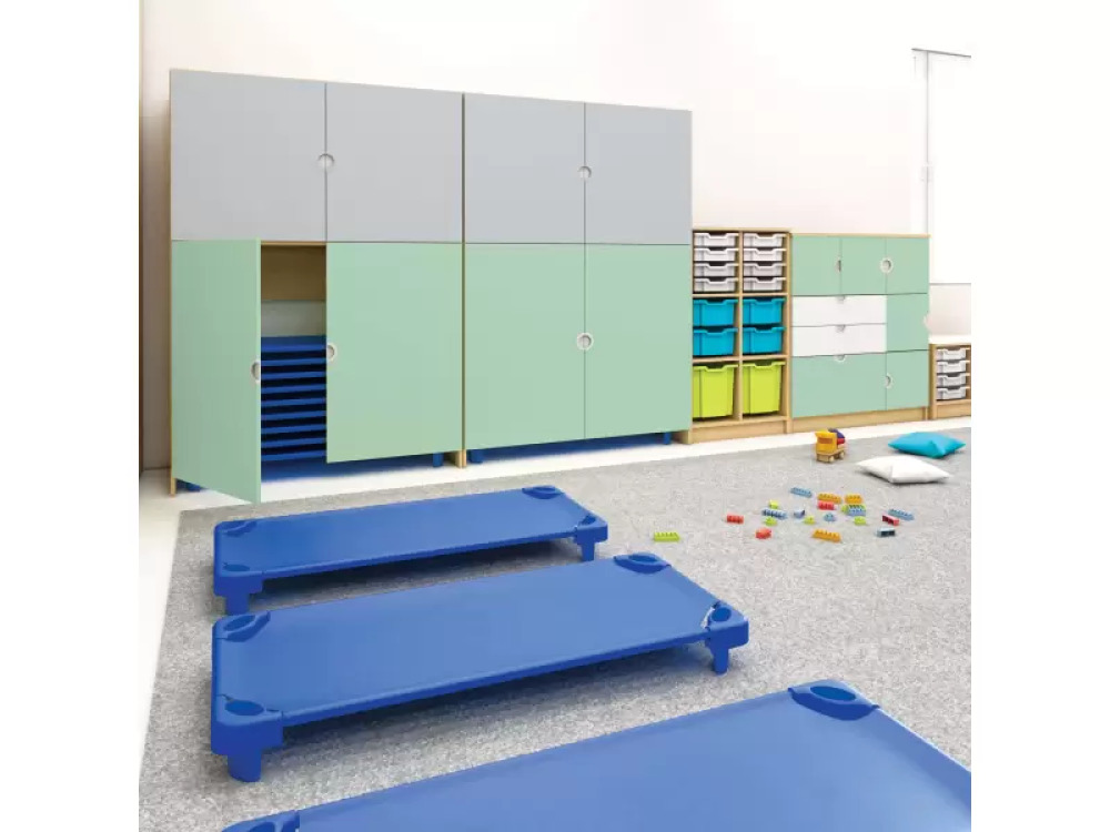 Cubo doors for lounger storage cabinet. Grey