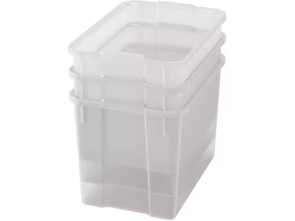 Extra large plastic containers - transparent - 03