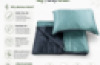Light Weight Breathable Bamboo Fabric Weighted Blanket and Pillow Case 4kg | Grey/Green