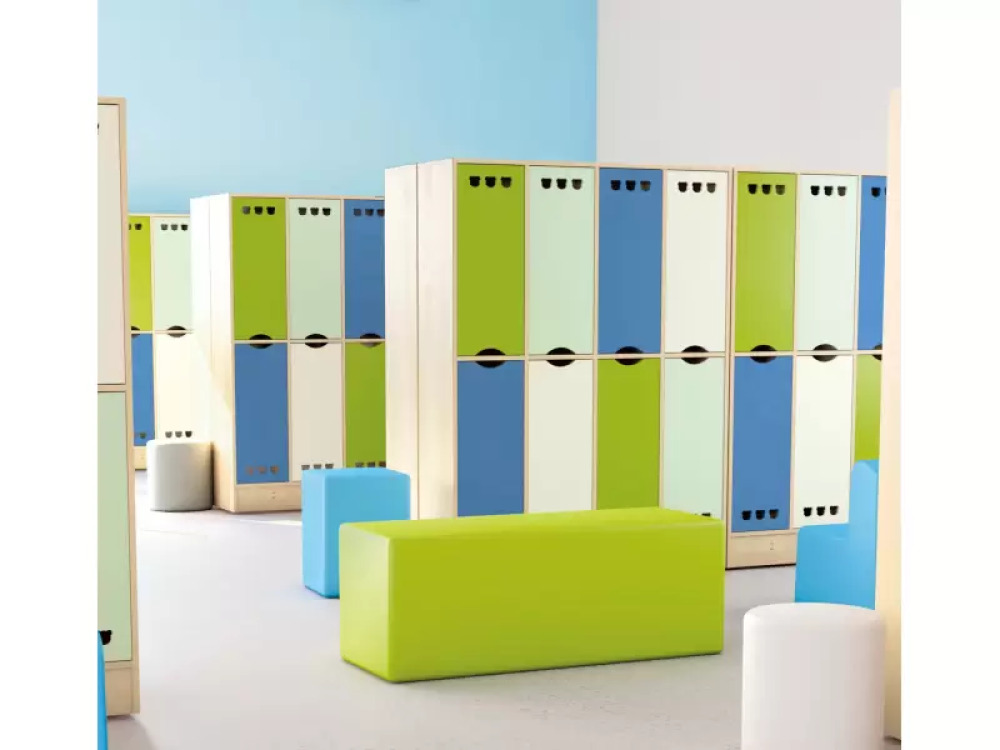 The door to the cloakroom. Pastel mix. Pastel Collection
