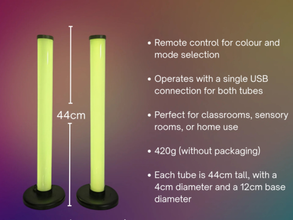 Twin Colour Changing Light Tubes
