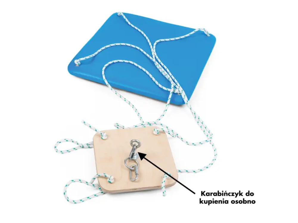Blue platform. Therapeutic swing