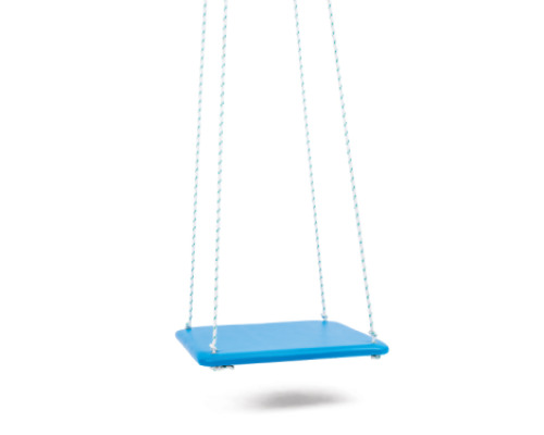 Blue platform. Therapeutic swing