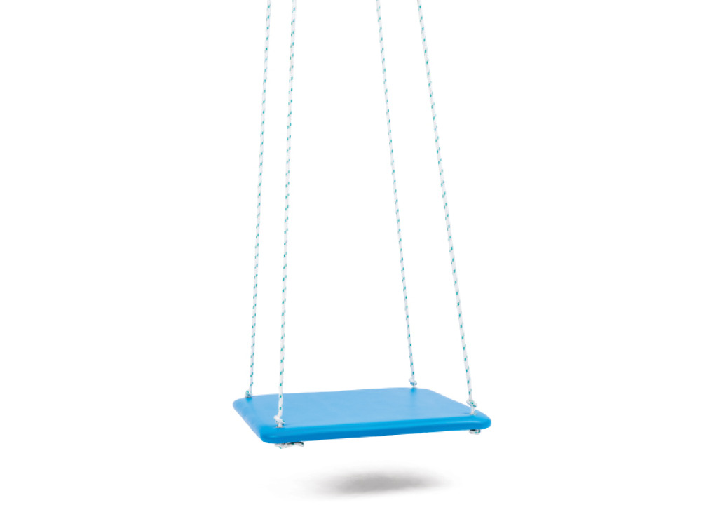 Blue platform. Therapeutic swing