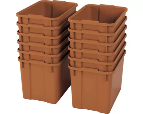 Extra large plastics containters - eco sienna - 12