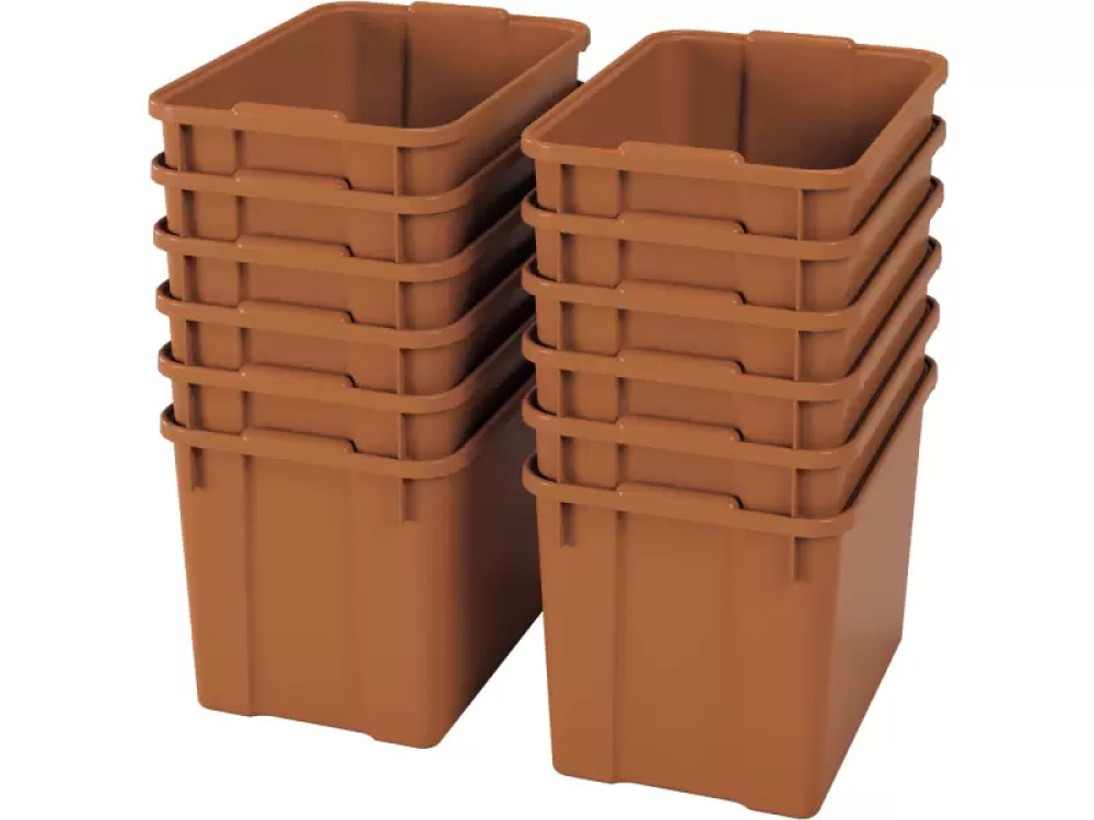Extra large plastics containters - eco sienna - 12