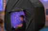 Black Sensory Pop Up Tent for Den Making with Carry Case 105cm