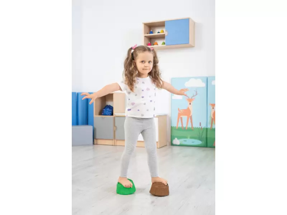 Tree stumps. Balancing-sensory path