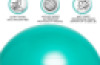 45cm Balance Ball No-Roll Weighted Seat-Green