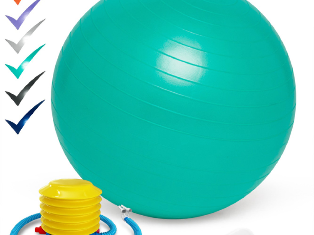 45cm Balance Ball No-Roll Weighted Seat-Green