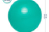 45cm Balance Ball No-Roll Weighted Seat-Green