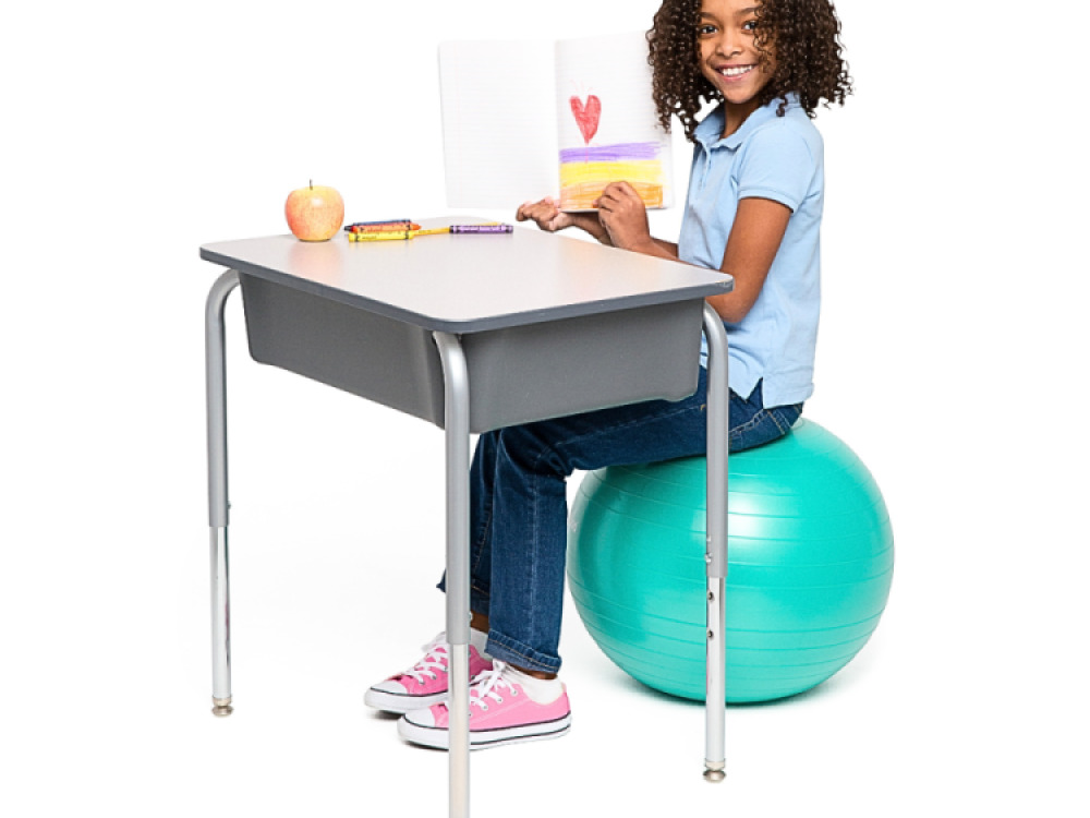 45cm Balance Ball No-Roll Weighted Seat-Green