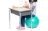 45cm Balance Ball No-Roll Weighted Seat-Green