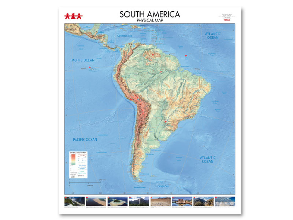 South America. Physical Map