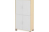 A tall wardrobe with two pairs of doors. White. Fresh Collection