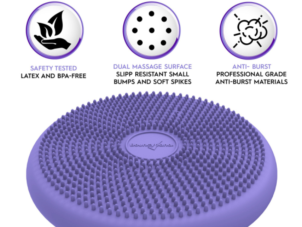Wiggle Seat Big Sensory Cushion Purple 33cm