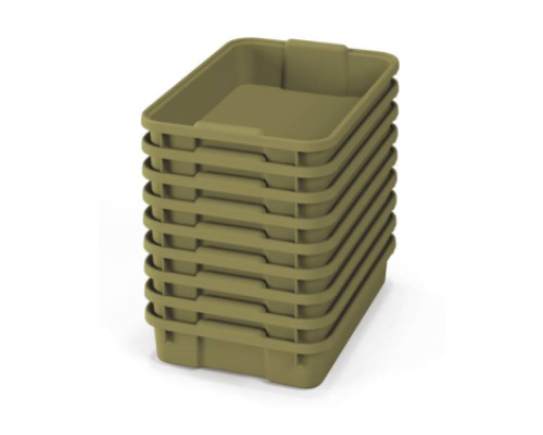 Small plastic containers - eco light green - 09