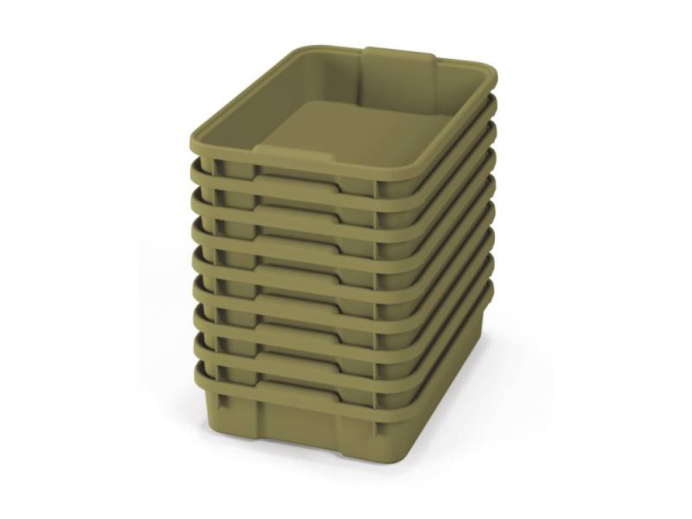 Small plastic containers - eco light green - 09