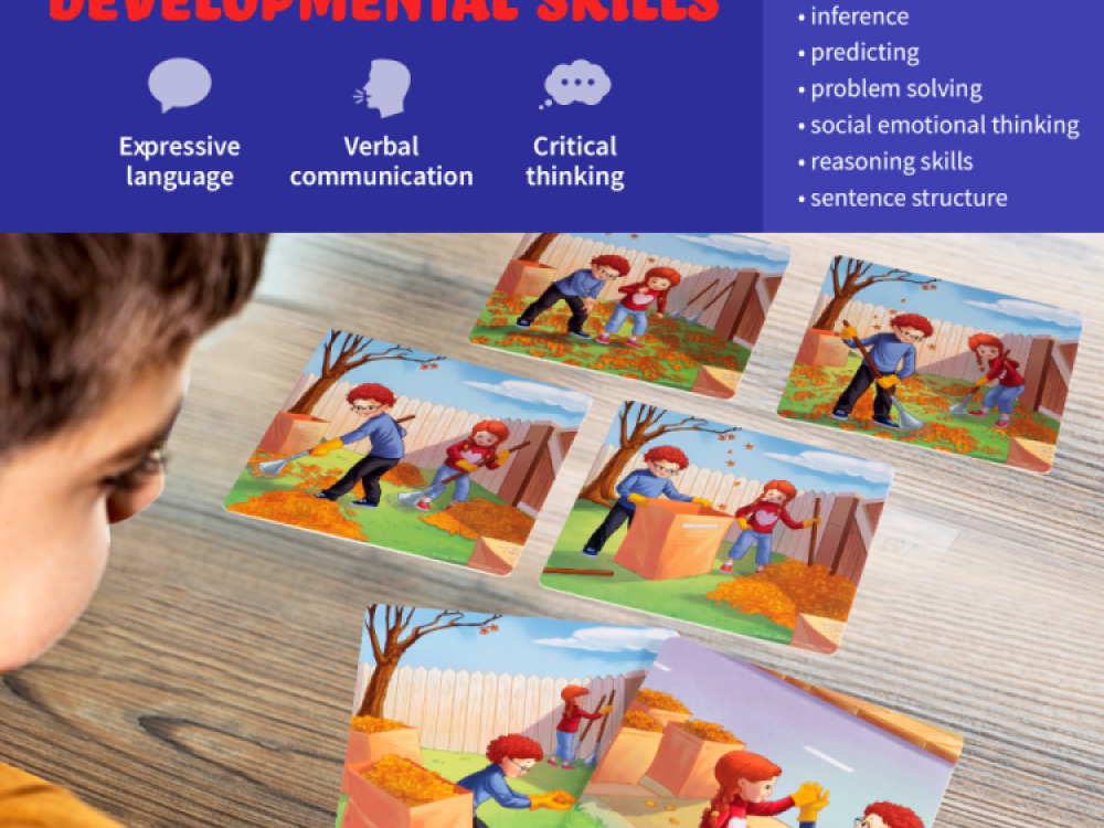 Spark Junior Sequence Cards for Speech Therapy – 8 Set