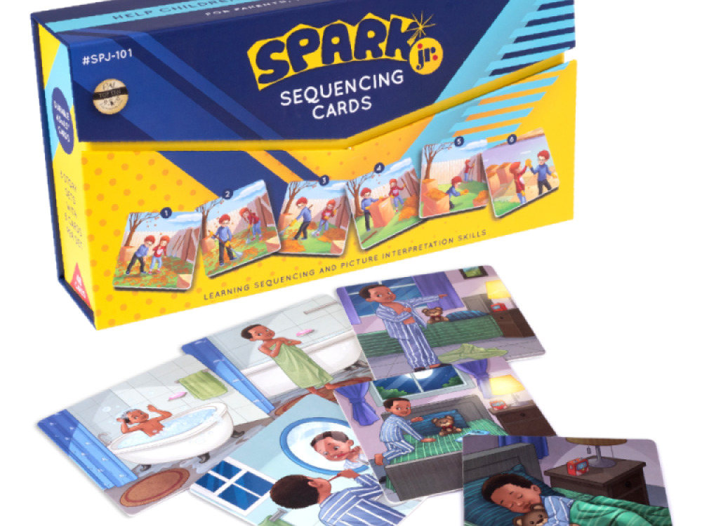 Spark Junior Sequence Cards for Speech Therapy – 8 Set
