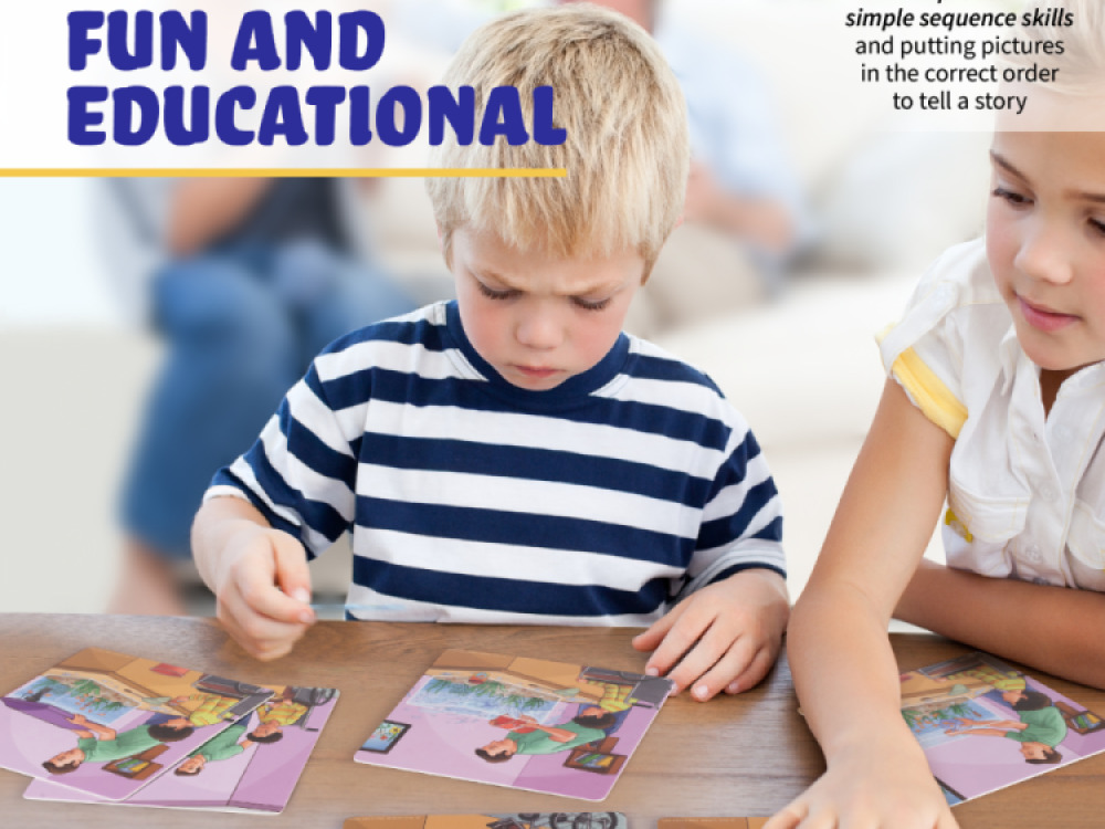 Spark Junior Sequence Cards for Speech Therapy – 8 Set