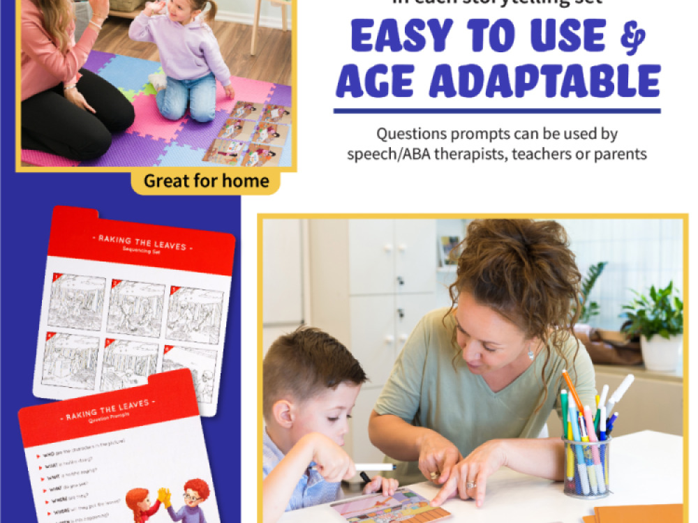 Spark Junior Sequence Cards for Speech Therapy – 8 Set