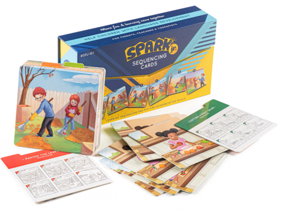 Spark Junior Sequence Cards for Speech Therapy – 8 Set
