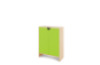 Storage Unit X with shelves + doors - Green
