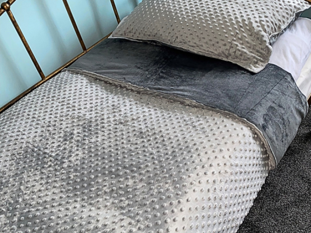 4kg Weighted Blanket Medium (100 x 150) Grey/Grey