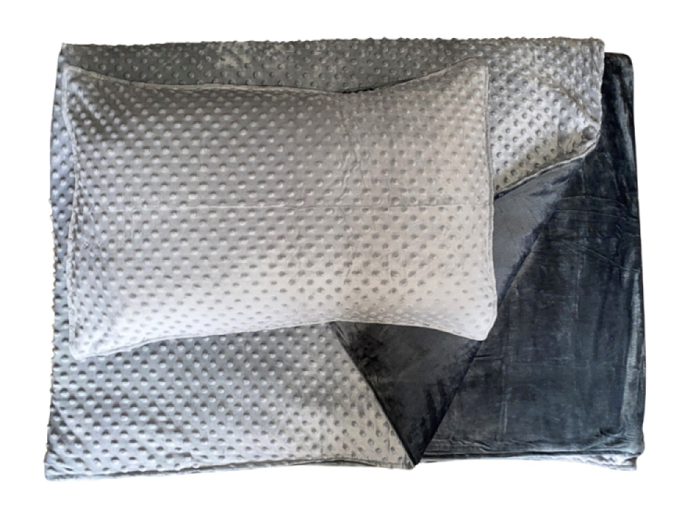 4kg Weighted Blanket Medium (100 x 150) Grey/Grey