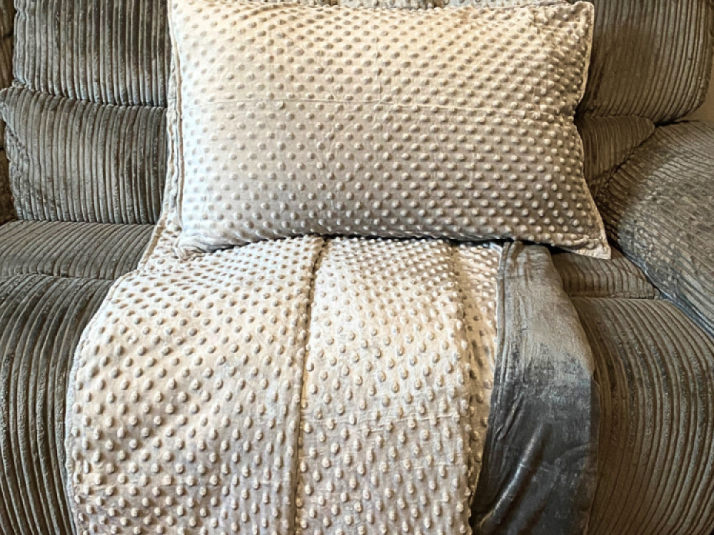 4kg Weighted Blanket Medium (100 x 150) Grey/Grey