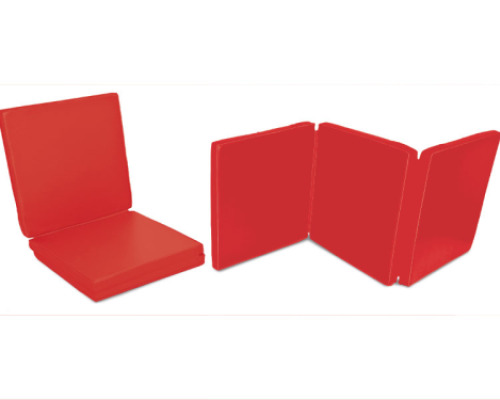 Foldable mattress. Red