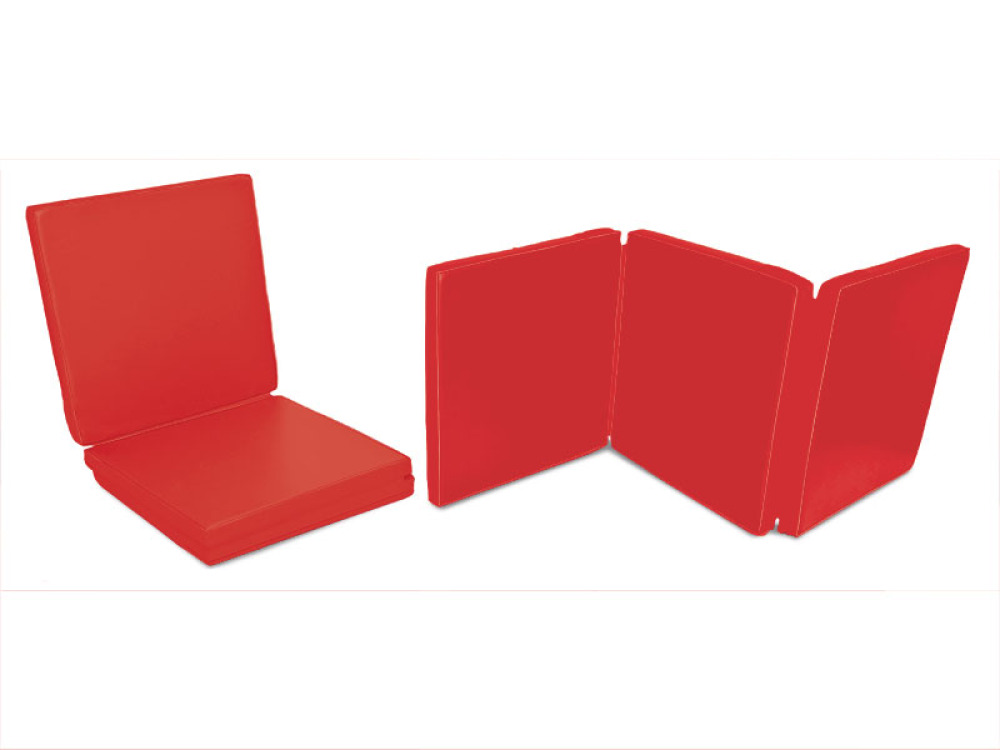Foldable mattress. Red
