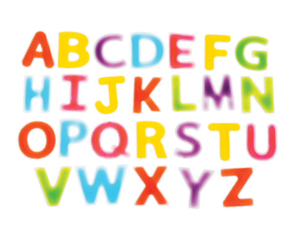 Gel letters.