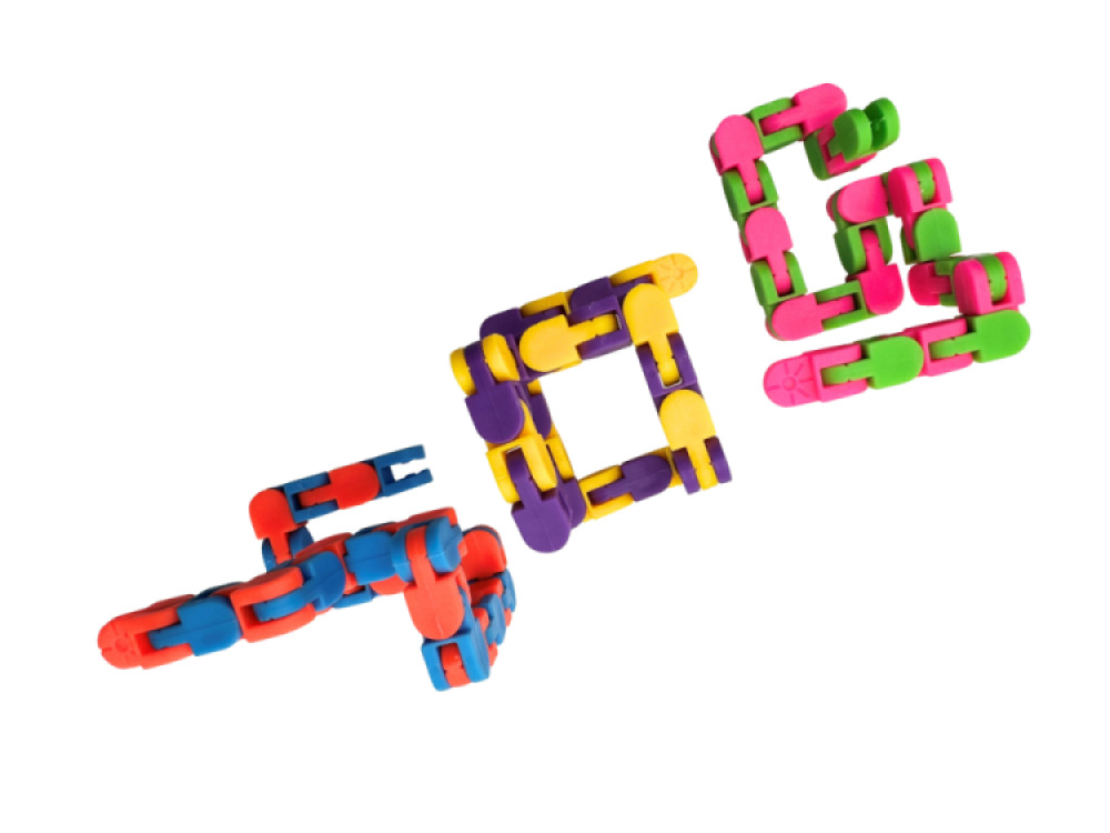 3 x Twist Blocks Sensory Fidget Toy Stimulating Clicking Sound