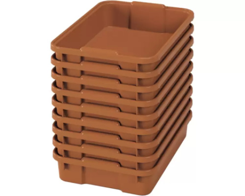 Small plastic containters- eco sienna - 09