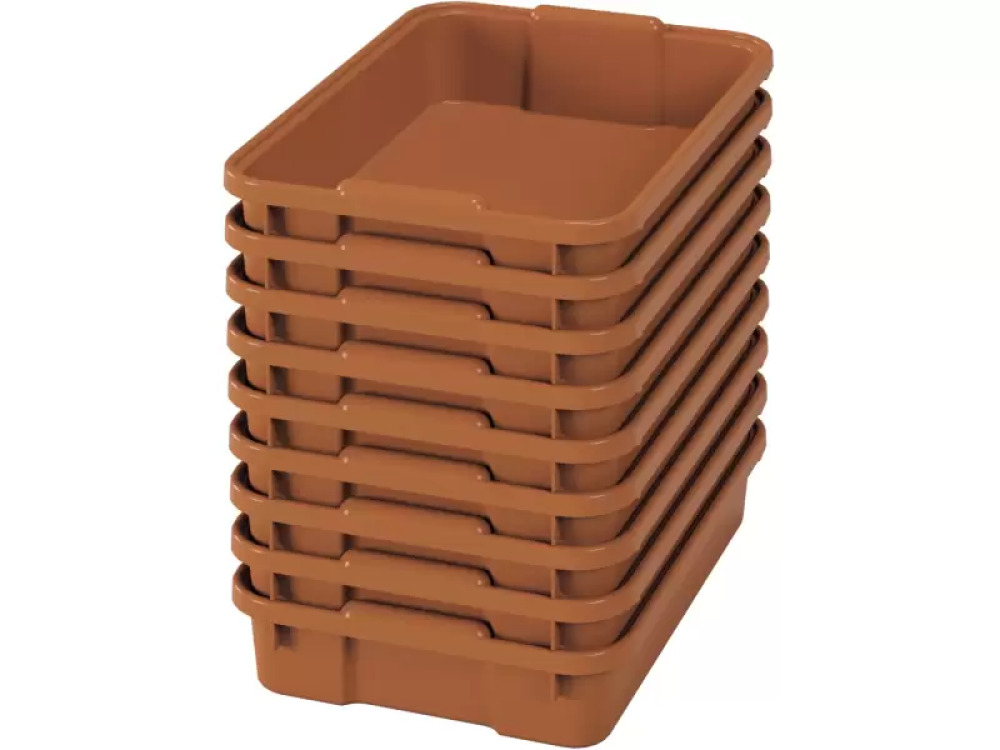 Small plastic containters- eco sienna - 09