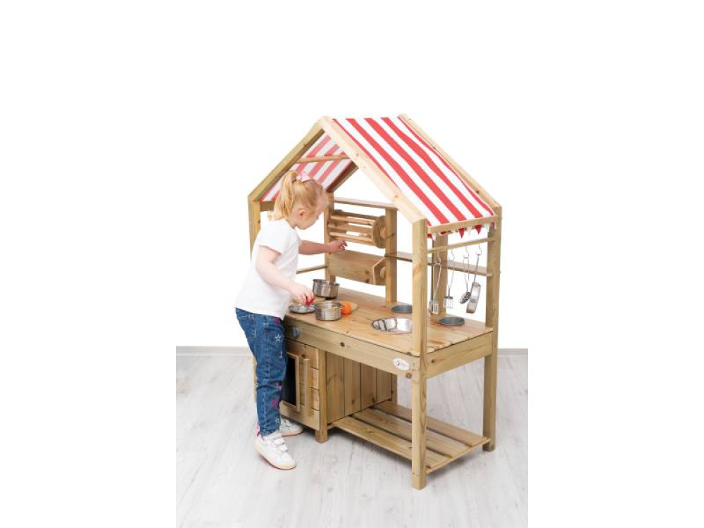 Wooden kitchen - mud kitchen