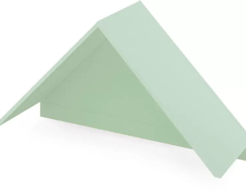 Shelf canopy 3. Sage. Cubo collection