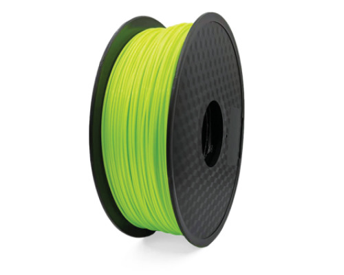 PLA fluorescent green filament for 3D printer - 1 kg