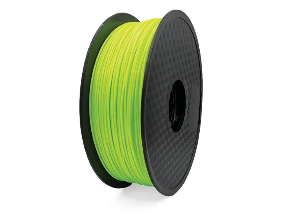 PLA fluorescent green filament for 3D printer - 1 kg