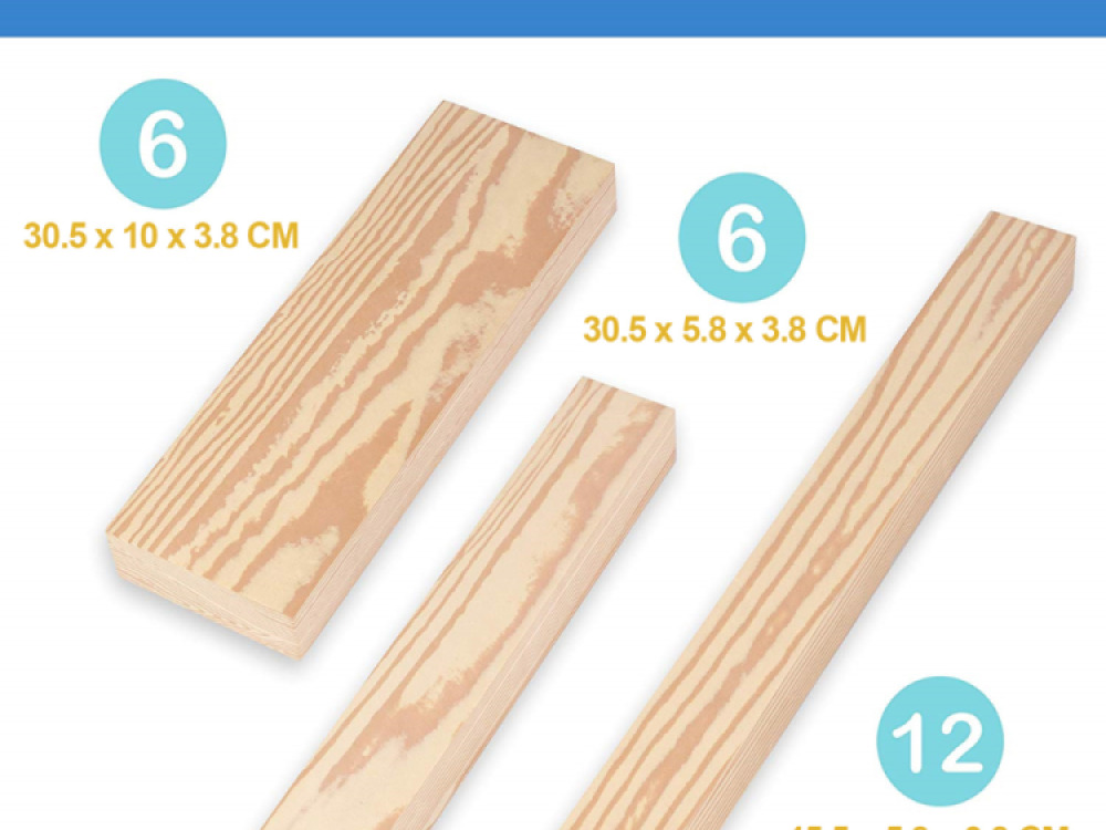 Life Like Wooden Beams (24 pc set)