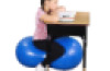 Inflatable Sensory Roller with Tactile nubs PEANUT
