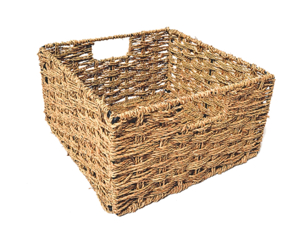 Sea Grass Folding Basket