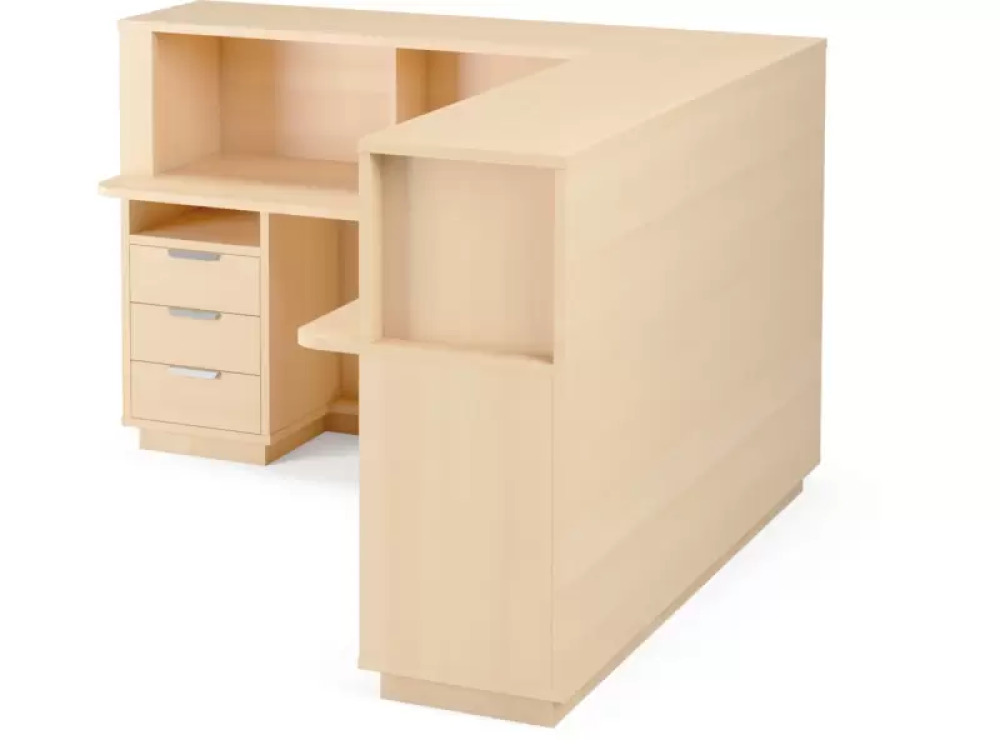 Reception desk - birch. Exclusive