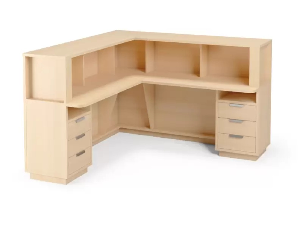 Reception desk - birch. Exclusive
