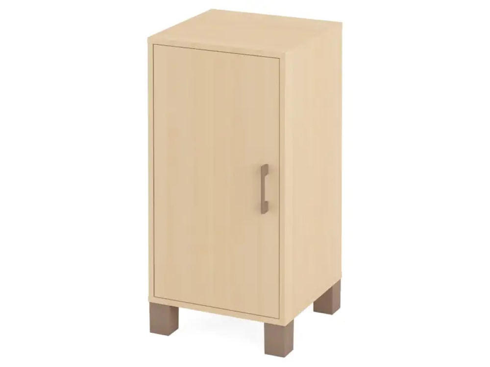 Small cabinet with shelves and doors. Birch. Fresh Collection