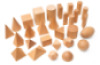 Geometrical wooden solid blocks
